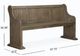 Magnussen Home® Tinley Park Dove Tail Gray Dining Bench-1
