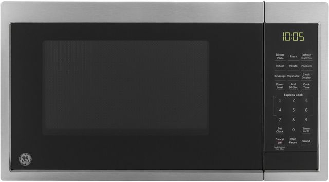 GE® 0.9 Cu. Ft. Stainless Steel Countertop Microwave-0