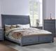 Legends Home Americana Corduroy Blue Queen Sleigh Bed-1