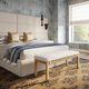 TOV Furniture Amara Cream/Natural Woven Rattan Bench-1