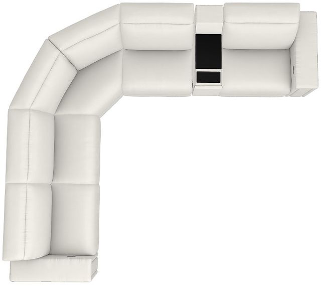 La-Z-Boy® Armitage Ivory Leather Power Reclining Sectional with Custom Layout Options-2