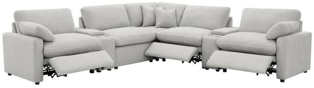 Coaster® Collins 7-Piece Gray Modular Power Reclining Sectional-1