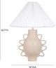 TOV Furniture Hazza Cream Pleated Table Lamp-2