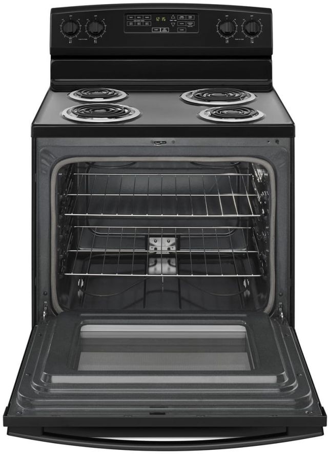 Amana® 30" Black Freestanding Coil Electric Range-1