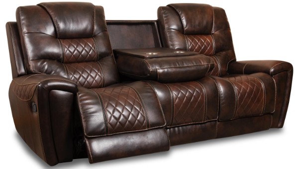 Corinthian Breckenridge Brown Tobacco Reclining Sofa Hubbard and Hoke Furniture