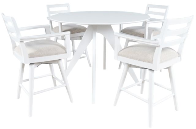 Jofran Inc. Axis White Round Counter Table-1