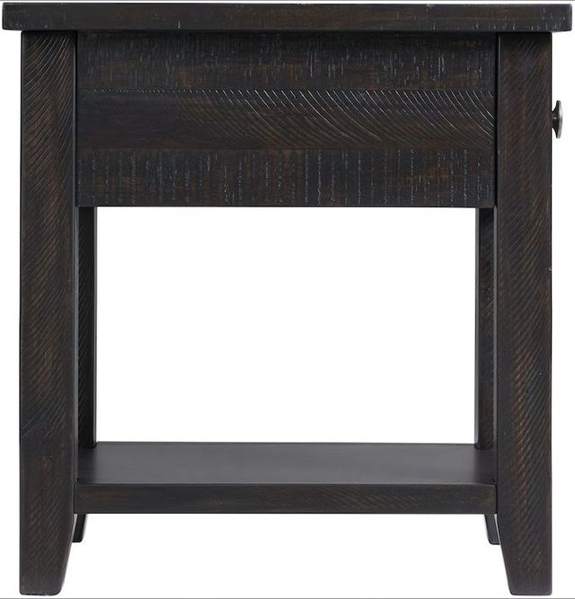 Elements International Kendyl Espresso Occasional End Table-3