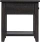 Elements International Kendyl Espresso Occasional End Table-3