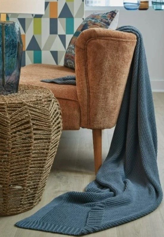 Signature Design by Ashley® Gayelery Blue Throw Blanket-1