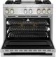 JennAir® RISE™ 36" Stainless Steel Pro Style Dual Fuel Range-1