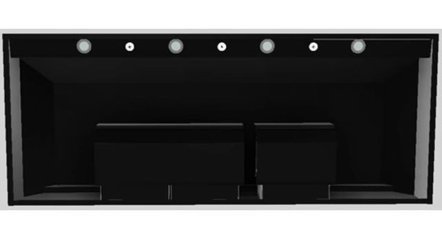 Vent-A-Hood® Designer Series 60" Black Wall Mounted Range Hood-3