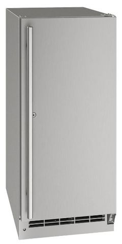 U-Line® Stainless Steel 15" Outdoor Compact Refrigerator with Lock