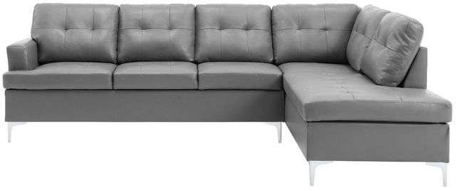 Homelegance® Barrington 2-Piece Gray Right-Arm Facing Sectional and Chaise-1