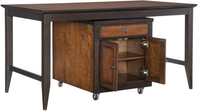 Legacy Classic Fenmore Dark Mocha/Distressed Cherry Kitchen Island-3