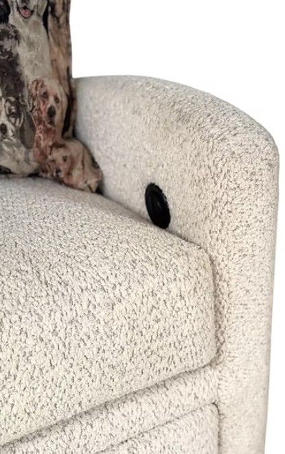 Intermountain Furniture Customizable Kicks Power Kick-Out Ottoman and Swivel Chair-2