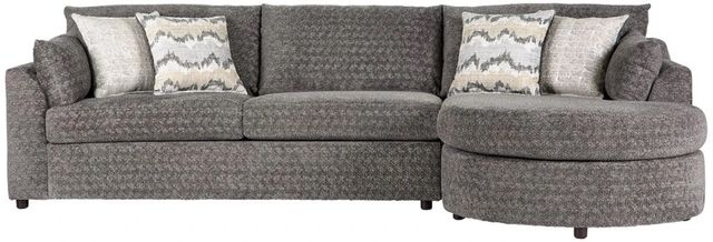 Hughes Furniture® 13900 2-Piece Plunge Shadow Right-Arm Facing Sectional and Chaise-0