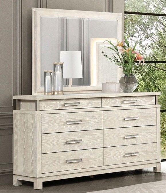 Furniture of America® Lafayette 4-Piece Weathered Gray Queen Bedroom Set-3