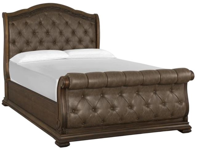 Magnussen Home® Durango Willadeene Brown Queen Upholstered Sleigh Bed-0