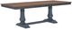 Legends Home Americana Brown Dining Table with Corduroy Blue Base-0