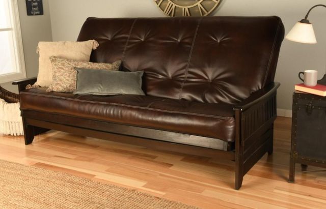 Kodiak Furniture Phoenix Oregon Trail Java/Espresso Queen Futon with Mattress-1