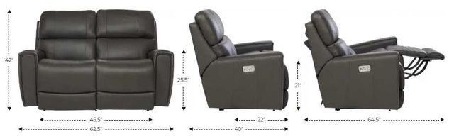 La-Z-Boy® Apollo Natural Power Reclining Loveseat with Headrest-2