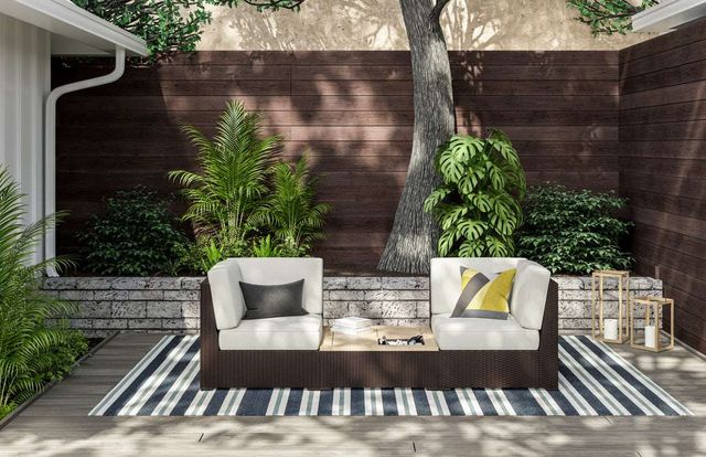 homestyles® Palm Springs 3-Piece Brown Outdoor Chair Pair and Coffee Table-3