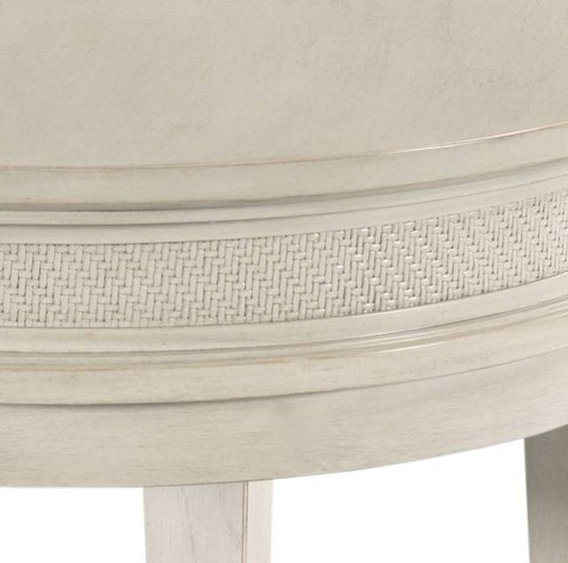 England Furniture Serra Classic White Round End Table-1