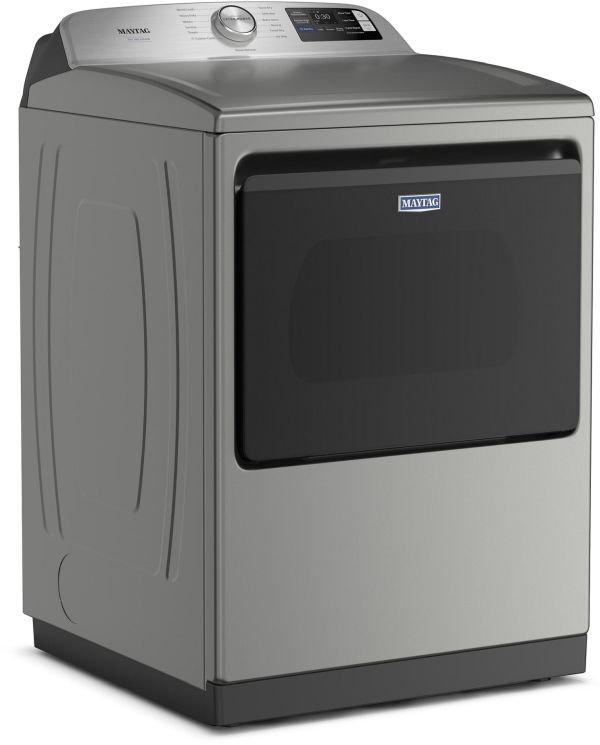 Maytag® Classic Silver Top Load Washer & Electric Dryer Laundry Pair-3
