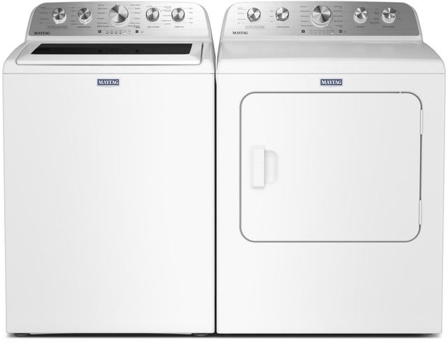 Maytag® White Top Load Washer & Electric Dryer Laundry Pair-0