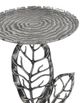 A & B Home Stainless Steel Leaf Accent Table-2