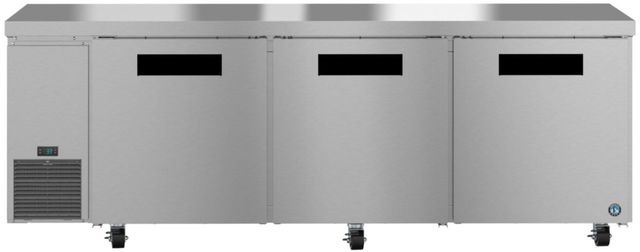 Hoshizaki Steelheart® 93" 30.17 Cu. Ft. Stainless Steel Three Section Undercounter Side Mount Refrigerator-0