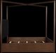 Signature Design by Ashley® Dilenno Dark Brown California King Canopy Bed-2