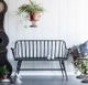 A & B Home Warren Metal Settee Bench-3