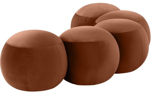Meridian Furniture Apollo Cognac 75" Upholstered Bench-2