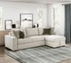 Homelegance® Isla 2-Piece Sage Sand Reversible Chaise Sectional-1