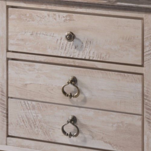 American Wholesale Furniture Jessup Brown/Gray Nightstand-1