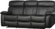 Titus Furniture Black Recliner Sofa-0