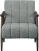 Moe's Home Collection Aster Pebbled Grey Accent Chair-1