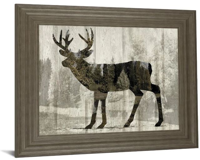 Classy Art Camouflage Animals Deer by Tania Bello Framed Print Wall Art-1