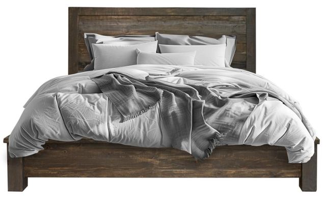 International Furniture Direct Loft Brown Brown/Gray Queen Panel Bed-2