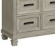 Elements International Farmington Medium Brown/Washed Stone Dresser and Mirror-4