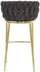 Stylecraft Austin Allen James Brown/Gold 42" Stationary Accent Chair-2