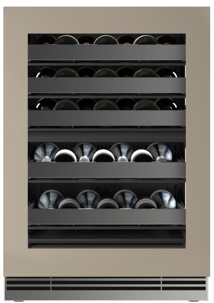 U-Line®  Home Collection 24" 4.9 Cu. Ft. Panel Ready Dual-Zone Wine Refrigerator with Glass Door-1