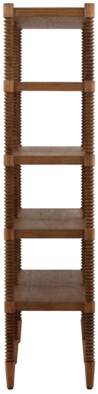 Dovetail Furniture Fernandez Brown Bookcase-2