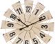 A & B Home White Iron Wind Mill Wall Clock-1