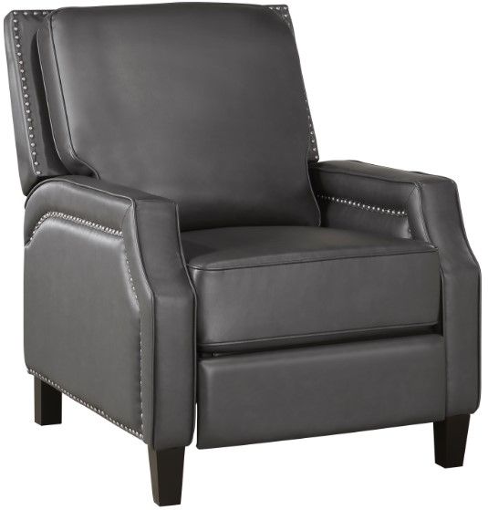 Homelegance® Berenson Gray Manual Push Back Recliner-0