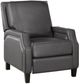 Homelegance® Berenson Gray Manual Push Back Recliner-0