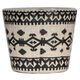 A & B Home 3-Piece Black/White Garden Planter Set-3