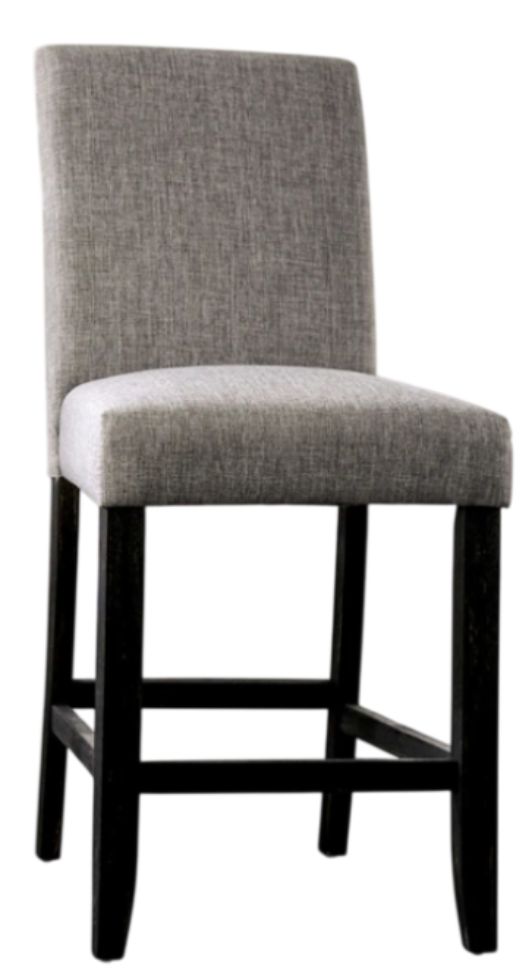 Furniture of America® Brule 2-Piece Light Gray Counter Side Chair Set-0