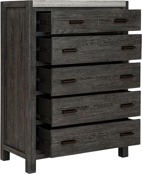 Magnussen Home® Plum Creek Ravenwood Black Drawer Chest-1